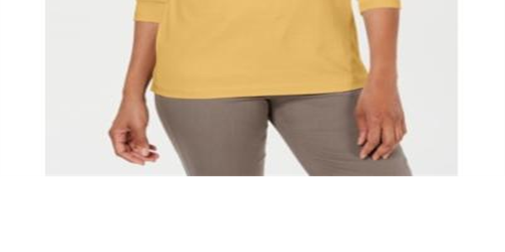 Karen Scott Blusa Feminina Manga Longa Gola V Amarela Tamanho P