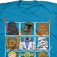 Camiseta Star Wars Little Boys Squares Turquesa 5