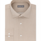 Camisa social masculina Michael Kors Airsoft Stretch, sem passar a ferro, lisa, bege, tamanho 17,5 x 36-37-XL