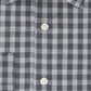 Camisa social masculina Michael Kors Airsoft Performance Stretch Check, cinza rock, tamanho 16,5 x 34-35