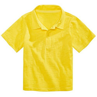 Primeiras Impressões Bebê Meninos Camisa Polo de Algodão Amarela Tamanho 3-6 Meses