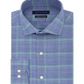 Camisa social masculina Tommy Hilfiger THFlex Supima Performance Stretch Check Azul Tamanho 15,5X32-33