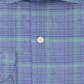 Camisa social masculina Tommy Hilfiger THFlex Supima Performance Stretch Check Azul Tamanho 15,5X32-33