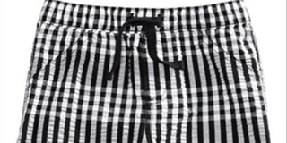 Shorts xadrez para meninos First Impressions, preto, tamanho 3 a 6 meses