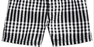 Shorts xadrez para meninos First Impressions, preto, tamanho 3 a 6 meses