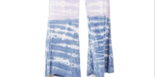 Calças largas tie-dye Rewash Juniors, tamanho grande, roxas