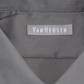 Camisa social masculina Van Heusen Lux Sateen Regular Fit com botões, cinza, tamanho 16x34-35