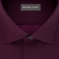 Camisa social masculina Michael Kors com gola estampada, tamanho vinho, 16,5 x 34-35