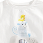 Camiseta de algodão com estampa de elefante para bebês meninos First Impressions, branca, tamanho 6 a 9 meses