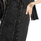 Vestido feminino INC de camurça sintética com cadarço, preto, tamanho GG
