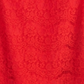 Top de renda enfeitado Monteau Big Girl's vermelho tamanho XL