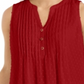 Blusa Calvin Klein Feminina Barn Plus Texture Dot Gola V Vermelha Tamanho XX-G