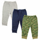 Calças de algodão Luvable Friends para bebês e crianças pequenas, pacote com 3, camuflagem, tamanho 18 a 24 meses