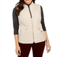Colete feminino acolchoado com gola alta Charter Club Sedona Dust tamanho GG