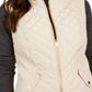 Colete feminino acolchoado com gola alta Charter Club Sedona Dust tamanho GG