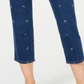 Charter Club Crop feminino bordado com controle de barriga, lavagem suave, tamanho 4
