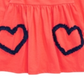Túnica infantil First Impressions para meninas, cor de coração, laranja e coral, tamanho 2T