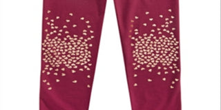 Epic Threads Little Girls Glitter Knee Leggings Crimson Autumn Red Size 6
