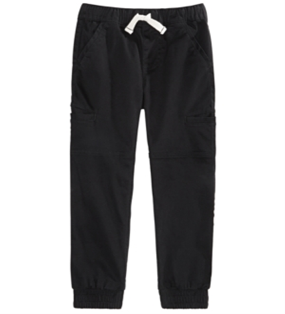 Calça de moletom cargo Epic Threads Little Boy em sarja elástica, preta, tamanho 5