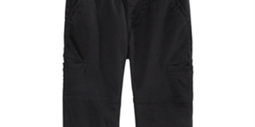 Calça de moletom cargo Epic Threads Little Boy em sarja elástica, preta, tamanho 5