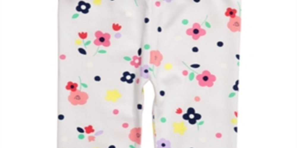 Leggings elásticas para bebês meninas First Impressions, tamanho 18 MOS, brancas