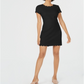 Vestido tubinho recortado feminino Maison Jules, preto, tamanho 12