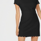 Vestido tubinho recortado feminino Maison Jules, preto, tamanho 12