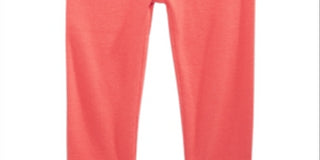 Calça de algodão canelada com cintura elástica First Impressions para meninas, tamanho 4T, laranja