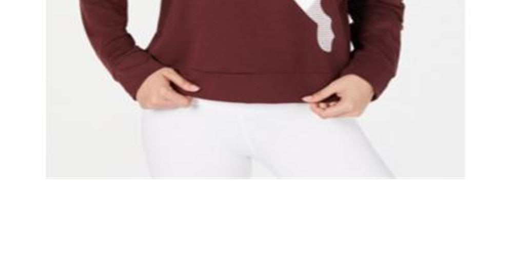 Moletom com capuz Puma Logo Training Feminino Roxo Tamanho P