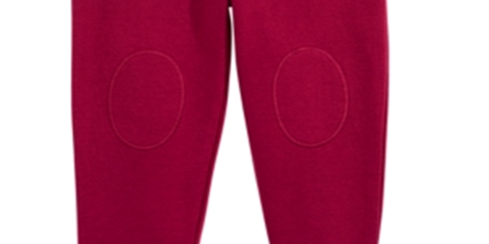 Calça jogger com remendo no joelho para bebê First Impressions, vermelha, tamanho 24 MOS