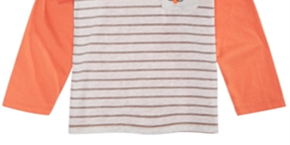 Camiseta com bolso e estampa de cachorro First Impressions para meninos, tamanho 6 a 9 meses
