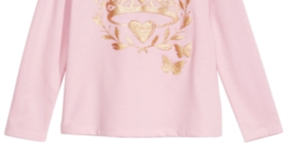 Top tiara borboleta infantil Epic Threads para meninas, rosa, tamanho 4T