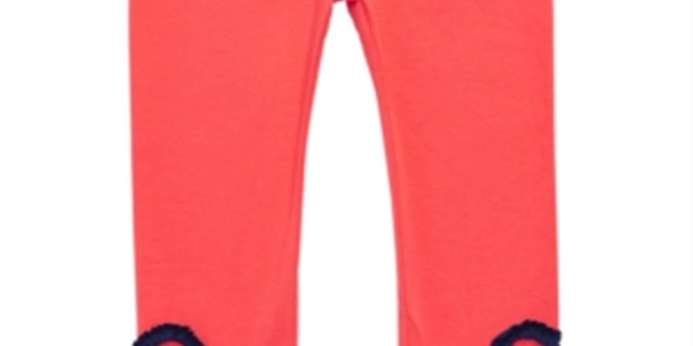 Leggings com acabamento em laço para meninas First Impressions, laranja, tamanho 12 meses