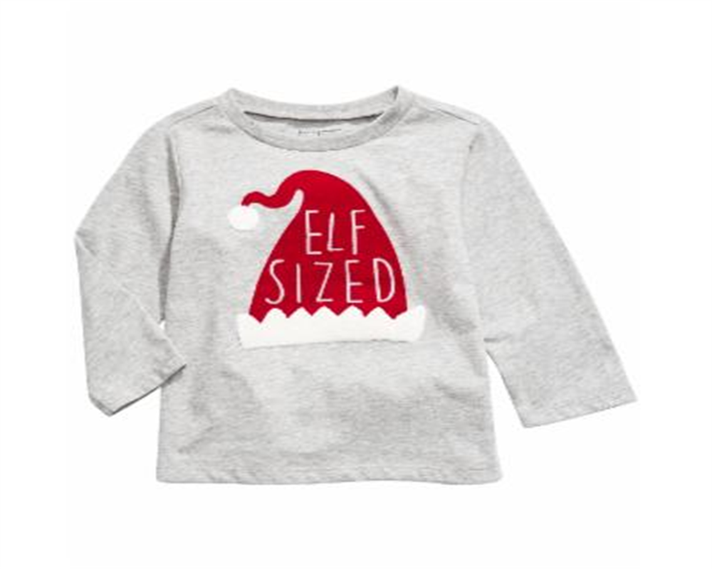 Camiseta infantil First Impressions Baby Boy Elf cinza tamanho 24 meses