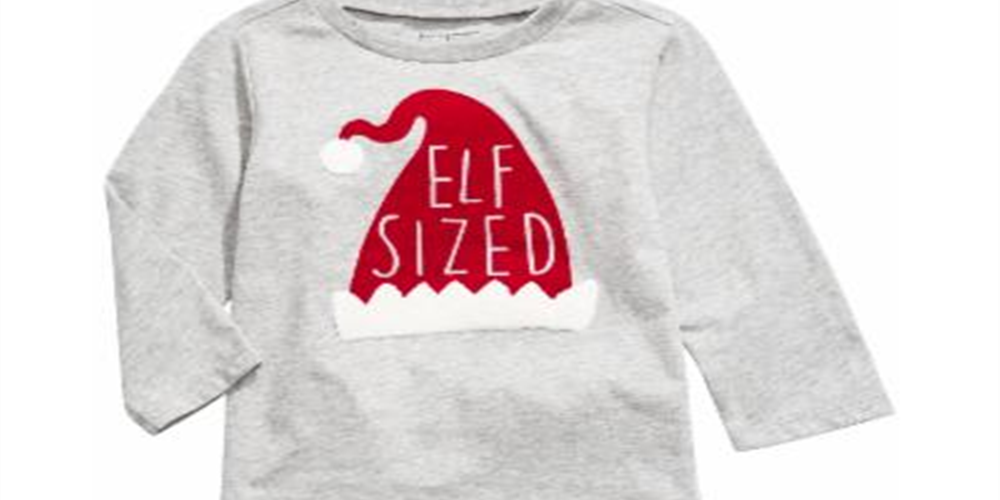 Camiseta infantil First Impressions Baby Boy Elf cinza tamanho 24 meses