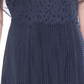 Vestido midi de renda feminino Alfani, azul marinho, tamanho 10