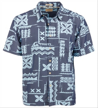 Quiksilver Men's Izu Island Shirt Blue Size X-Large