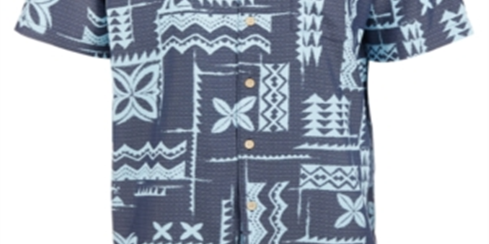 Camisa Quiksilver Masculina Izu Island Azul Tamanho X-G