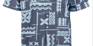 Quiksilver Men's Izu Island Shirt Blue Size X-Large