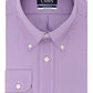 Camisa social masculina Kenneth Cole, corte regular, xadrez e listras, roxa, tamanho 17,5 x 34-35