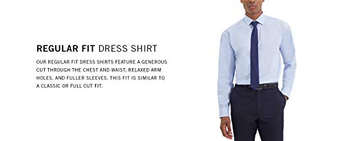 Camisa social masculina Kenneth Cole, corte regular, xadrez e listras, roxa, tamanho 17,5 x 34-35
