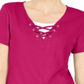 Karen Scott Top Feminino com Amarração em Camadas Rosa Tamanho XS