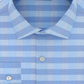 Camisa xadrez masculina Kenneth Cole Reaction Slim Fit com gola aberta, azul, tamanho GG