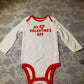 Body Carter's Baby Boy's &amp; Girl's 1º Dia dos Namorados Branco Tamanho 9 MOS