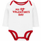 Body Carter's Baby Boy's &amp; Girl's 1º Dia dos Namorados Branco Tamanho 9 MOS