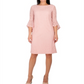 Vestido feminino de renda com manga sino e decote sino da coleção NY, tamanho P