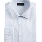Camisa social masculina Alfani Regular Fit Geo Print Azul Tamanho M
