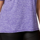 Camiseta feminina mesclada Ideology Plus - Roxa, tamanho 1X