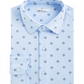Camisa social masculina Bar III Slim Fit com estampa de tartaruga marinha elástica, azul, tamanho GG