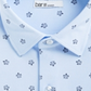 Camisa social masculina Bar III Slim Fit com estampa de tartaruga marinha elástica, azul, tamanho GG
